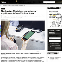 Disminuy un 8% el nmero de fusiones y adquisiciones: Informe TTR Data & Aon